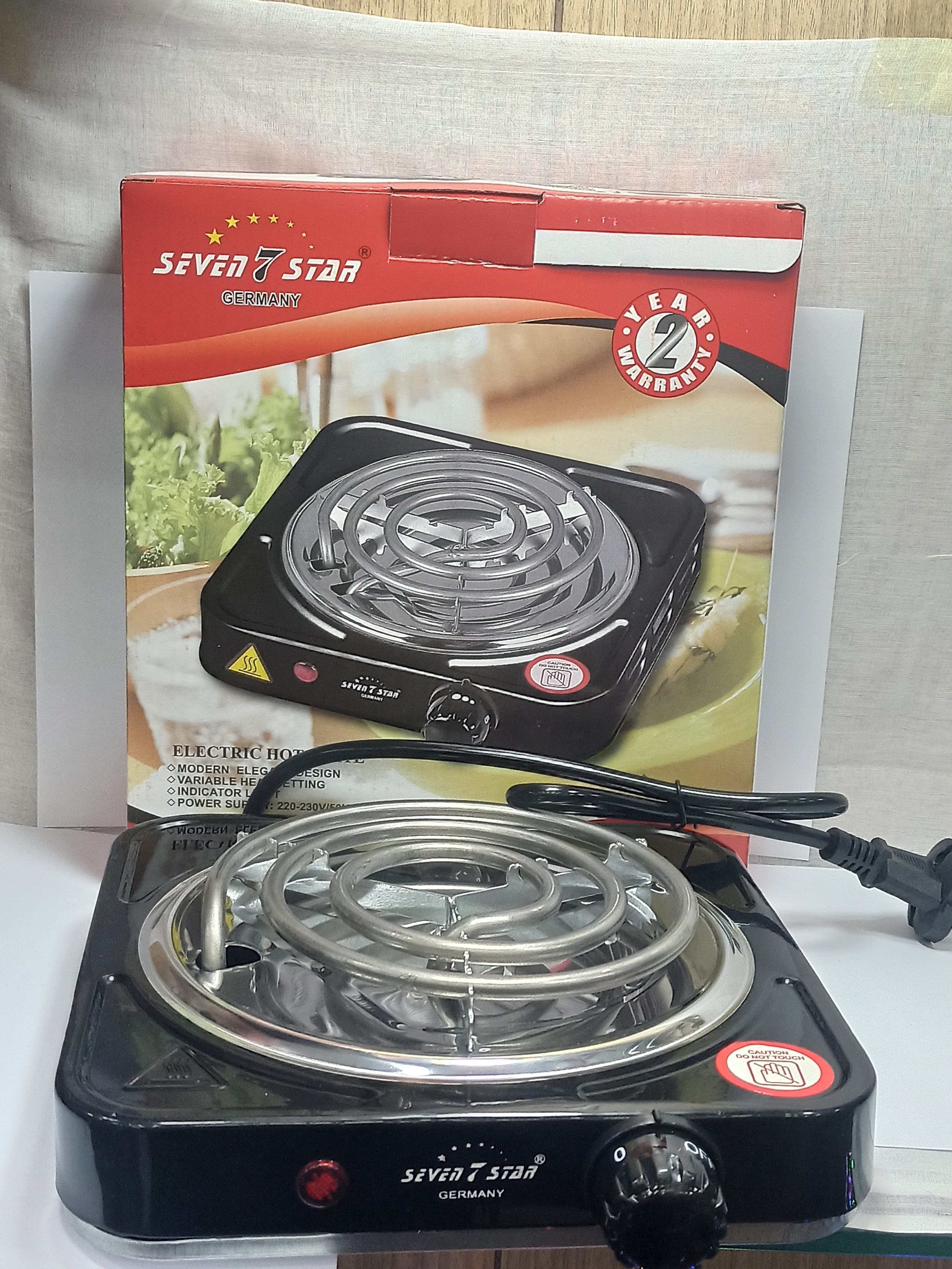 Single Burner Electric Hot Plate Stove 1000W