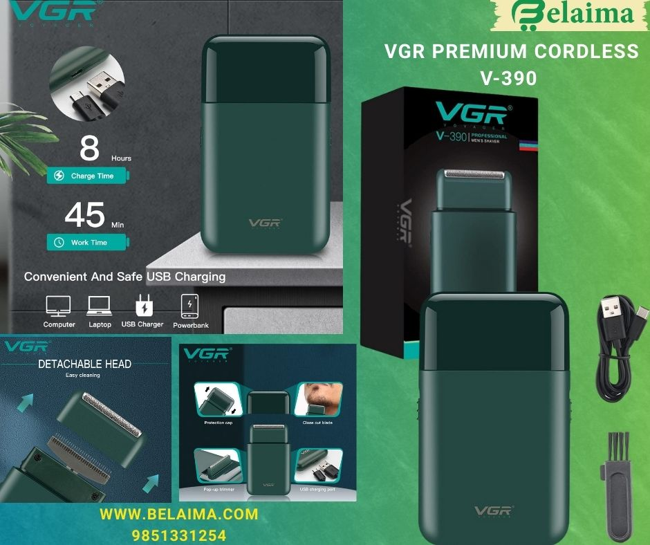 VGR V-390 Mini Professional Men's Shaver || V-390 Poratble Shaver || VGR Premium